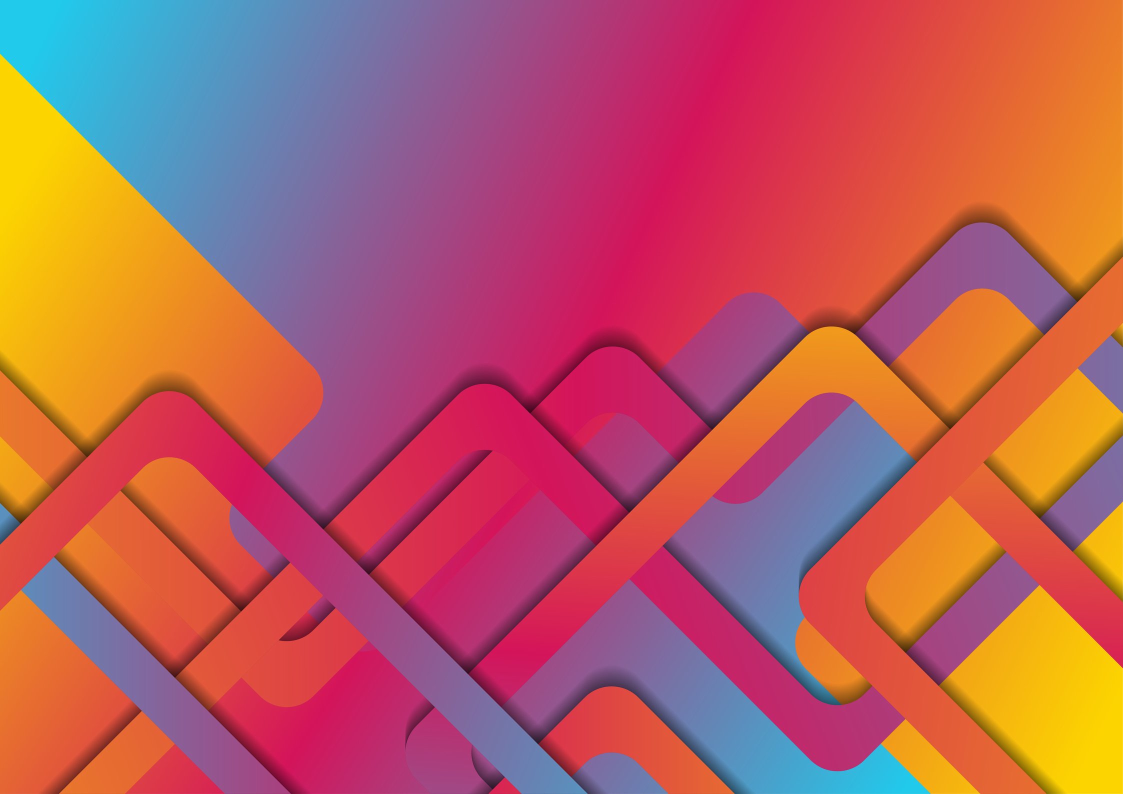 Vibrant Gradient Abstract Geometric Background