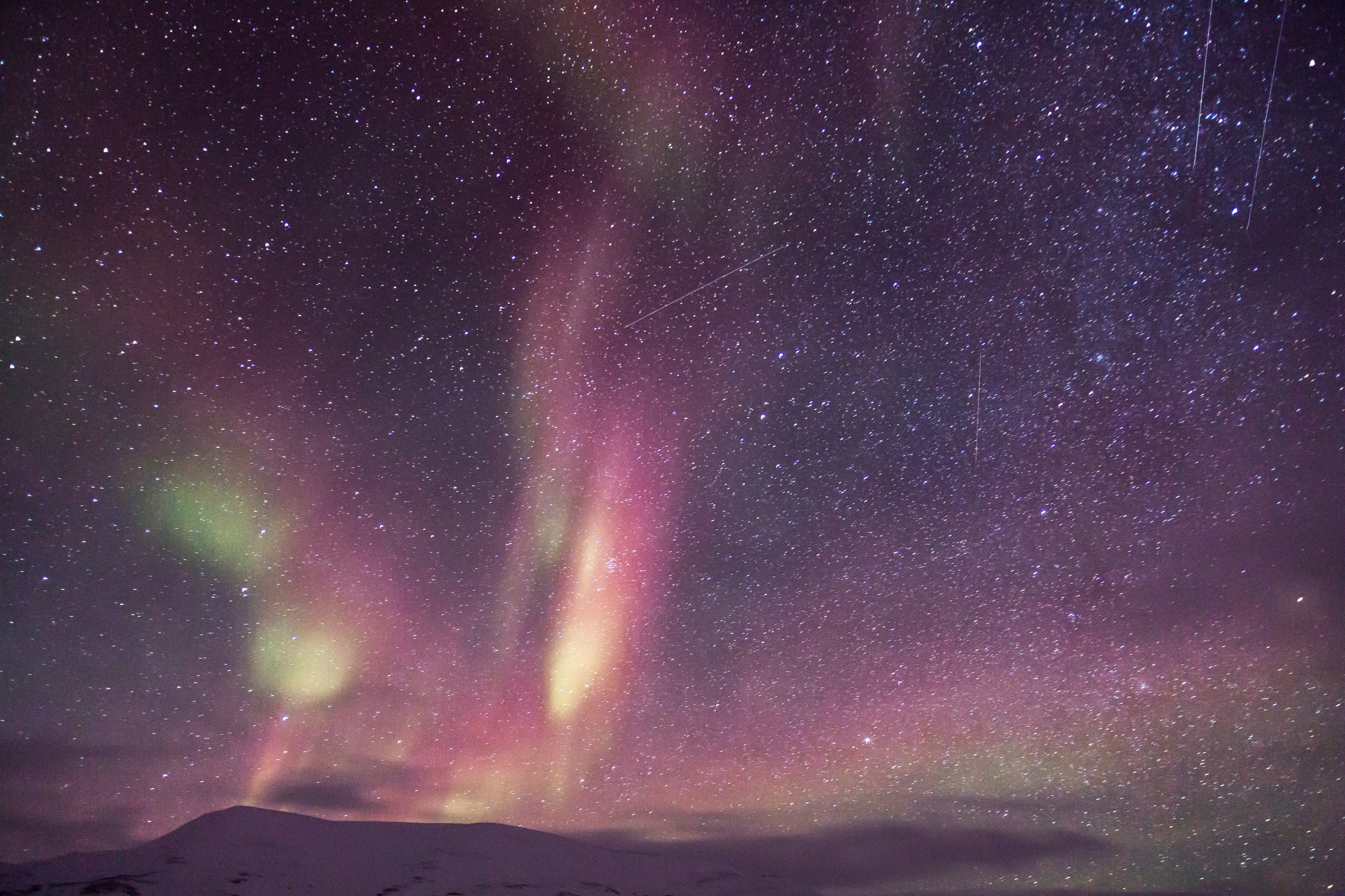 Aurora Borealis at Night