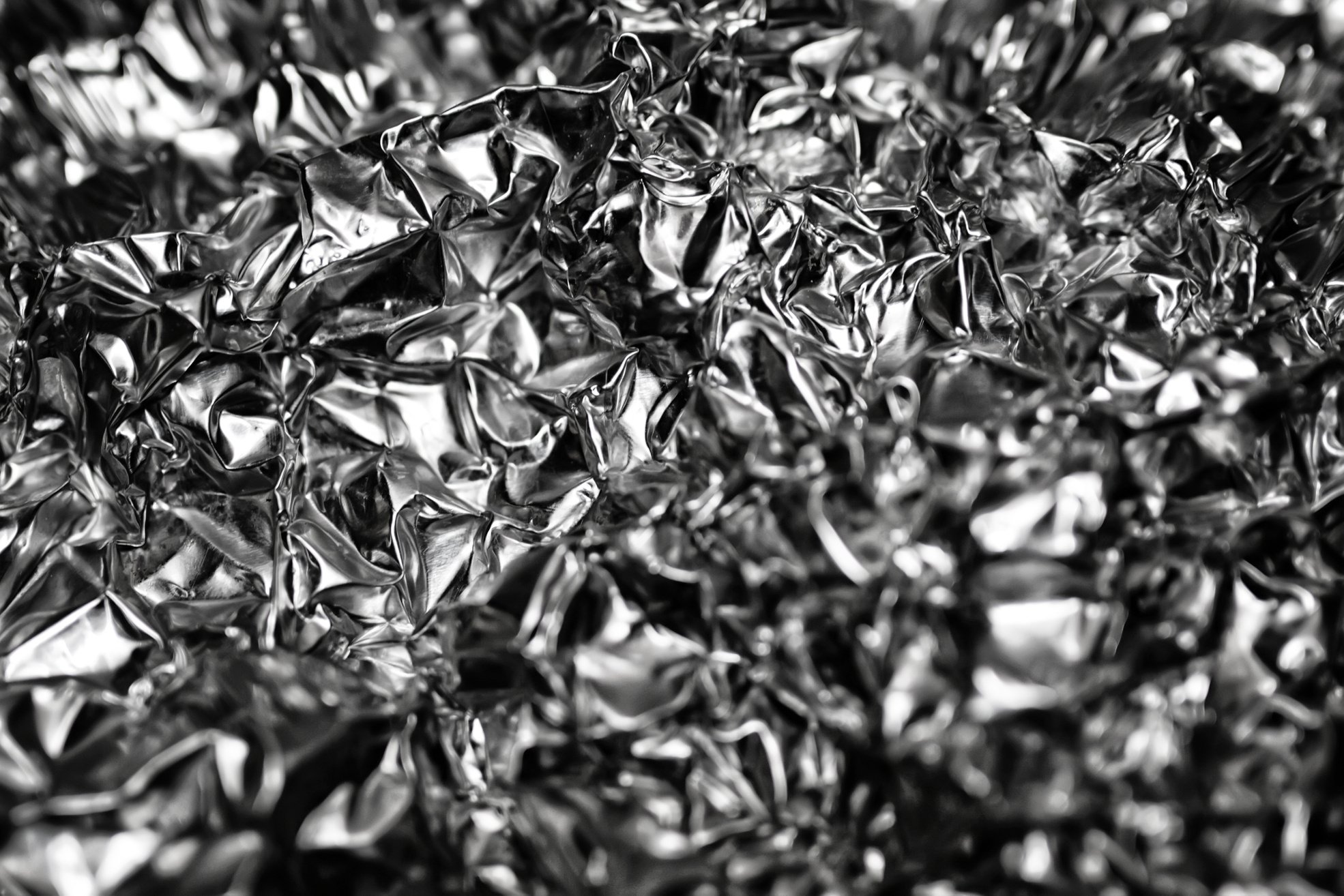 Crumpled Silver Background